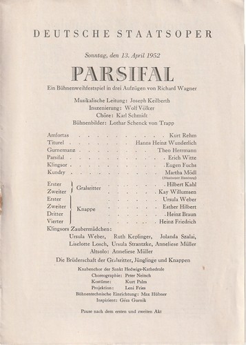 Programmheft richard wagner - programmheft,