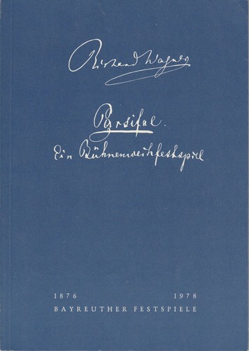 Programmheft parsifal karl - parsifal.,