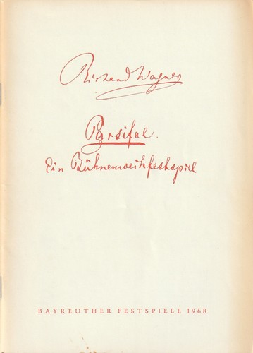 Programmheft richard wagner - programmheft,