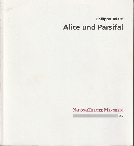 Programmheft philippe talard - philippe,